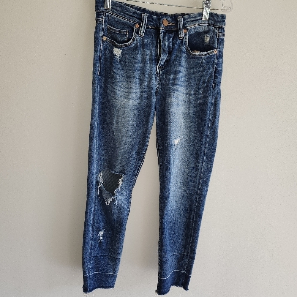Blank NYC Mid-Rise Skinny Blue Jeans